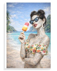 Beach Vibes Mosaic Print