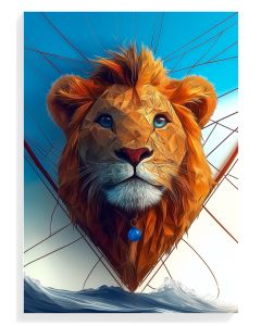 Geometric Lion Majesty