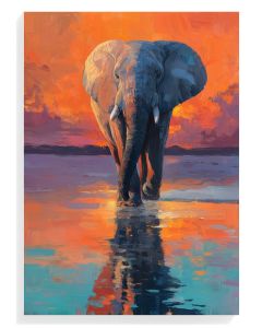 Majestic Elephant Reflection