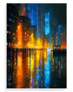 City Lights Reflection