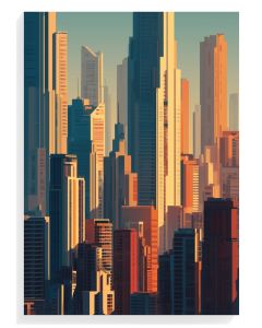 Urban Sunset Skyline