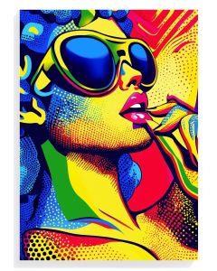 Vibrant Pop Art Woman