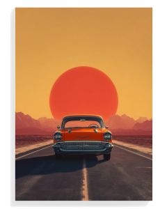 Retro Car Sunset