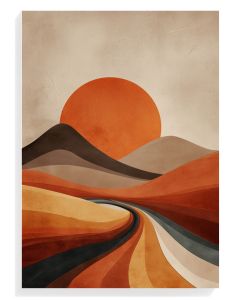 Abstract Sunset Landscape