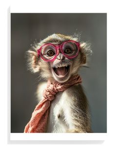 Cheerful Monkey Portrait