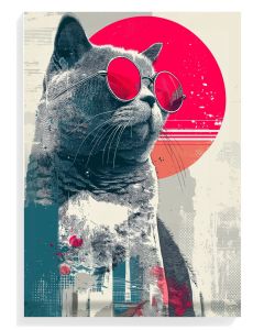 Cool Cat Retro Art