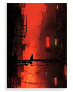 Urban Cat Silhouette