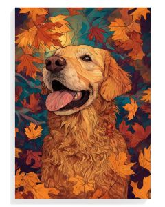 Golden Retriever Autumn Bliss