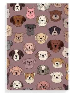 Playful Dog Faces Pattern