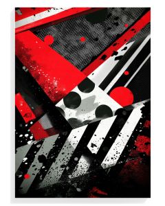 Dynamic Red Abstract Design