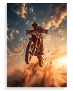 Dramatic Motocross Jump