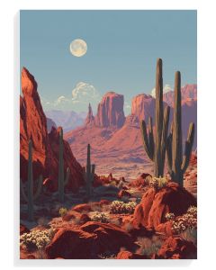 Desert Moonlight Landscape