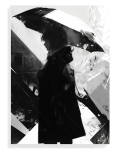 Silhouette With Umbrella