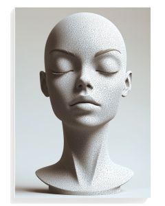Serene Sculptural Head