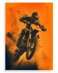 Motocross Rider Action Art