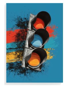 Traffic Light Abstract Art