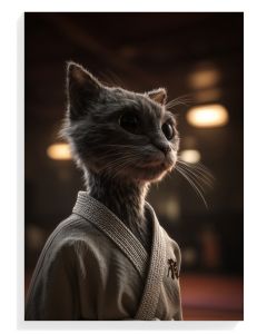 Martial Arts Cat Portrait