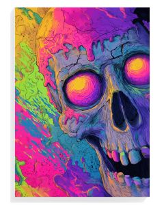 Vibrant Skull Art