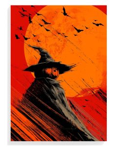 Haunting Scarecrow Silhouette