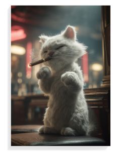 Charming Cat With Cigar