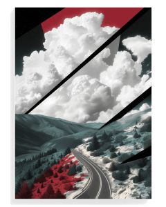 Abstract Mountain Road