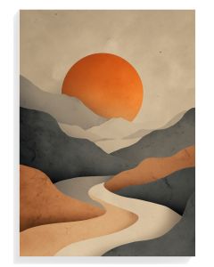 Abstract Sunset Landscape