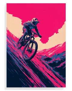 Mountain Biker Adventure Art