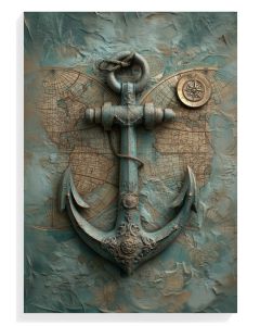 Nautical Anchor Relief Art