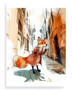 Detective Fox in Alley