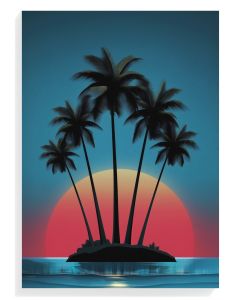 Tropical Sunset Silhouette