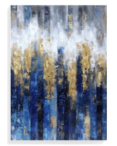 Golden Blue Abstract Cascade