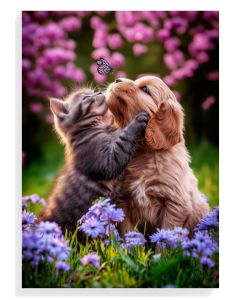 Puppy And Kitten Love