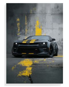 Black Camaro Urban Art
