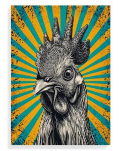 Rooster Pop Art Print
