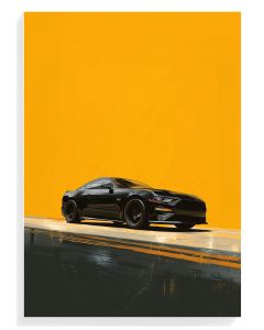 Sleek Black Car Minimalism