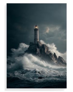 Stormy Lighthouse Serenity