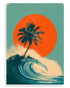 Tropical Wave Sunset