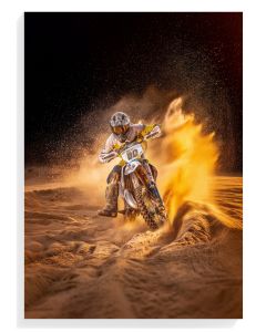 Motocross Action in Sand