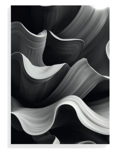 Monochrome Wave Abstract