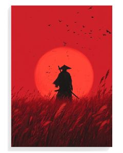 Samurai Silhouette at Sunset