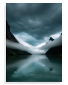 Misty Mountain Reflection