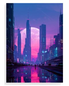 Futuristic Cityscape Glow