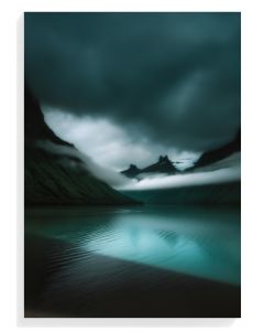 Misty Mountain Reflections