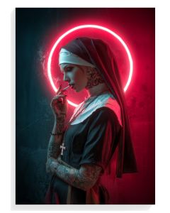 Rebellious Nun Neon Art
