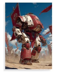 Mech Warrior in Red