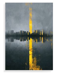 Urban Reflection in Yellow