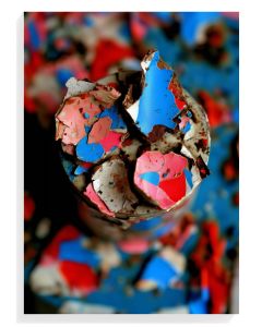 Colorful Chipped Paint Abstract