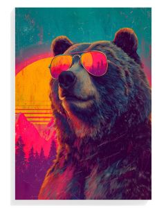 Retro Bear Portrait