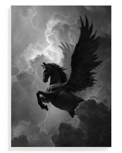 Mythical Pegasus Silhouette