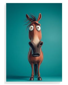 Whimsical Cartoon Horse